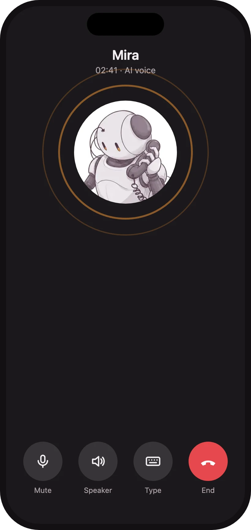 A call with the agent