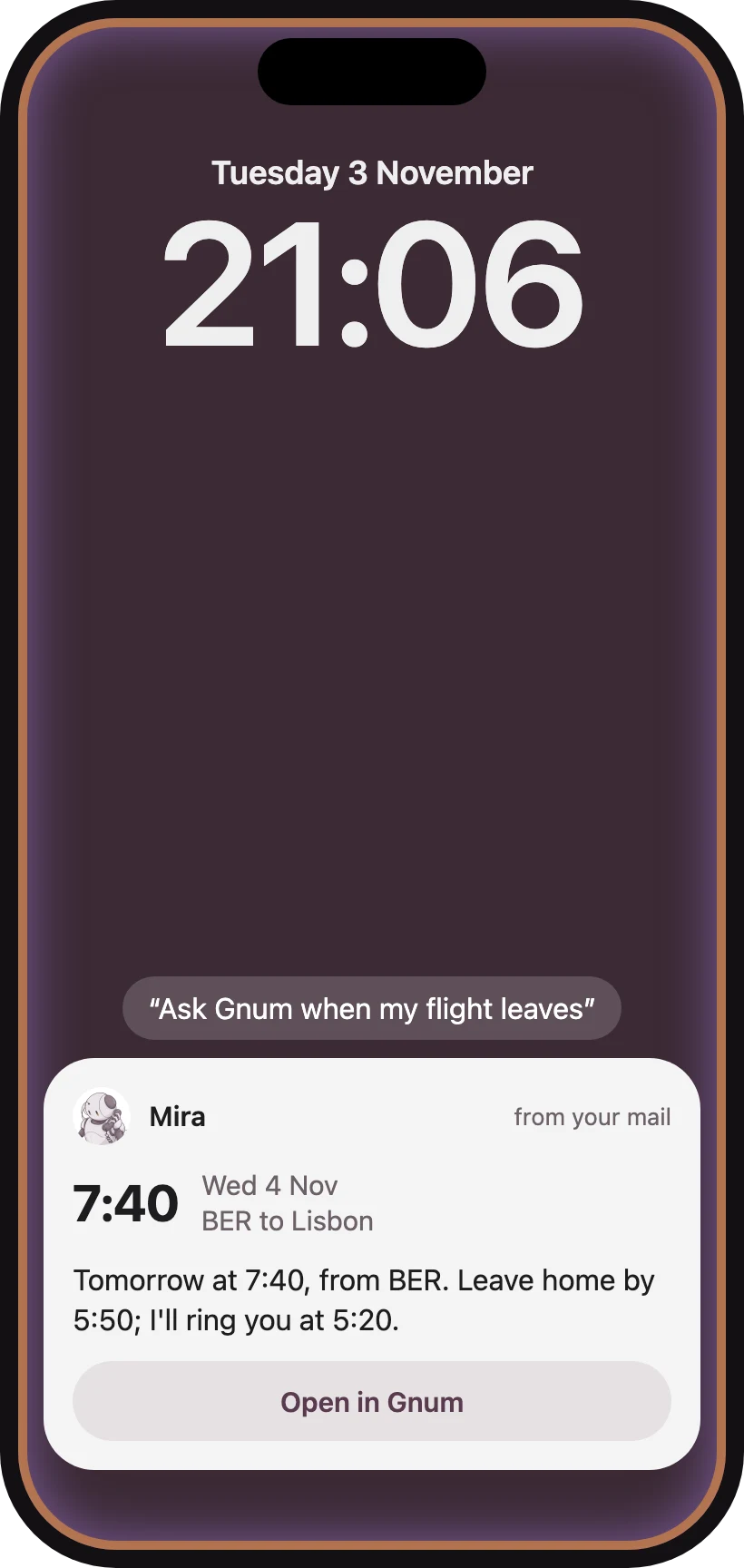 Asking through Siri